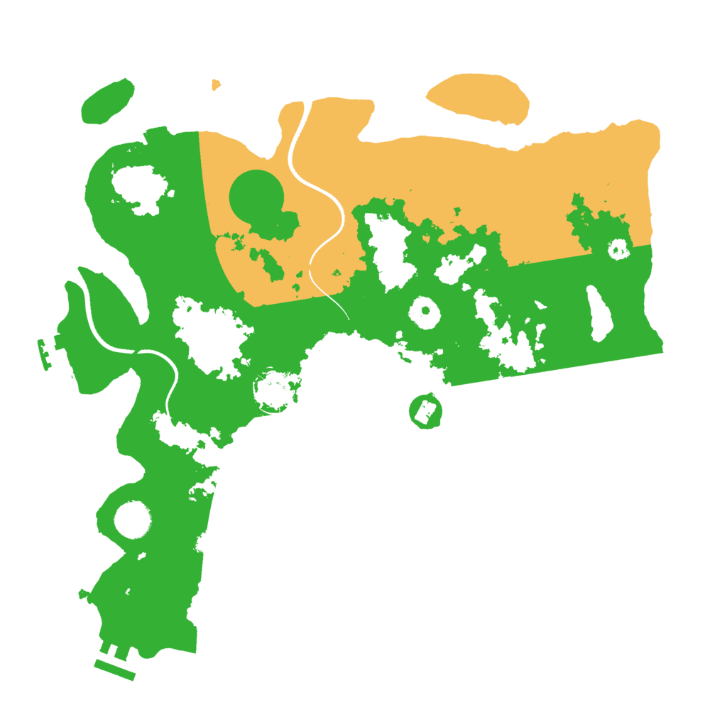 Biome Rust Map: Procedural Map, Size: 3500, Seed: 907374253