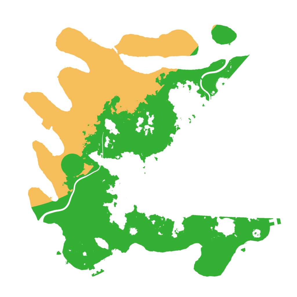 Biome Rust Map: Procedural Map, Size: 3500, Seed: 871787373