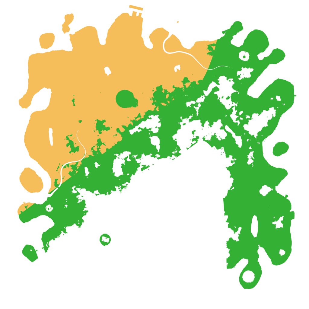 Biome Rust Map: Procedural Map, Size: 4500, Seed: 1918230123