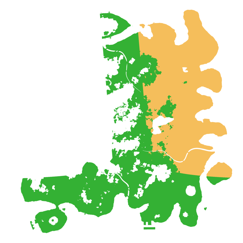 Biome Rust Map: Procedural Map, Size: 4250, Seed: 154896