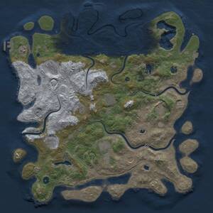 Thumbnail Rust Map: Procedural Map, Size: 4800, Seed: 1152682222, 16 Monuments
