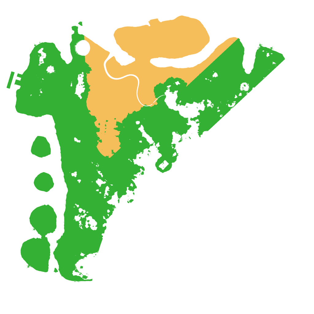 Biome Rust Map: Procedural Map, Size: 3700, Seed: 178480768