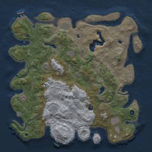 Thumbnail Rust Map: Procedural Map, Size: 4500, Seed: 20250206, 15 Monuments