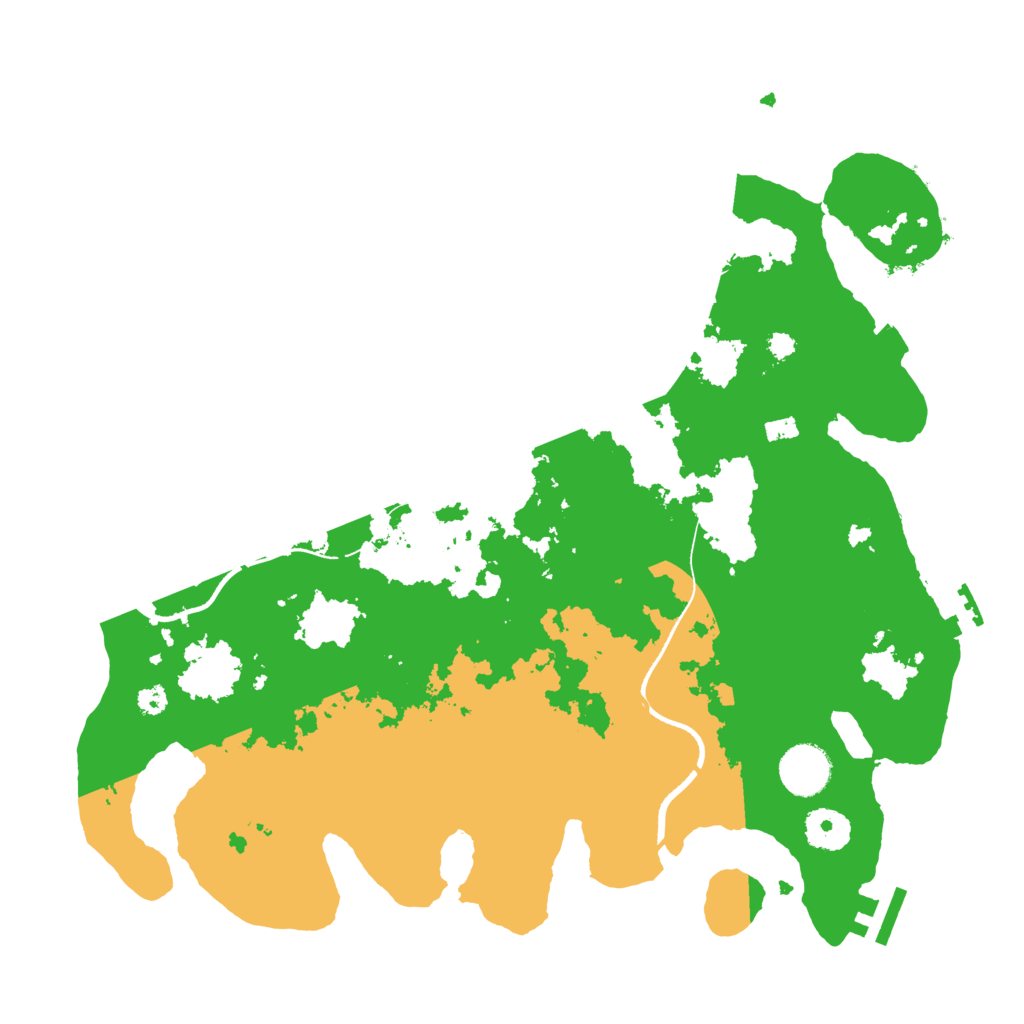 Biome Rust Map: Procedural Map, Size: 3500, Seed: 5543467