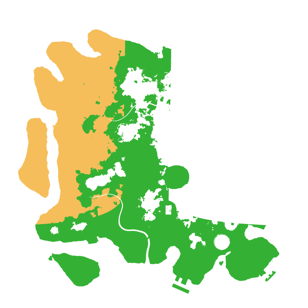 Biome Rust Map: Procedural Map, Size: 3500, Seed: 1413207595