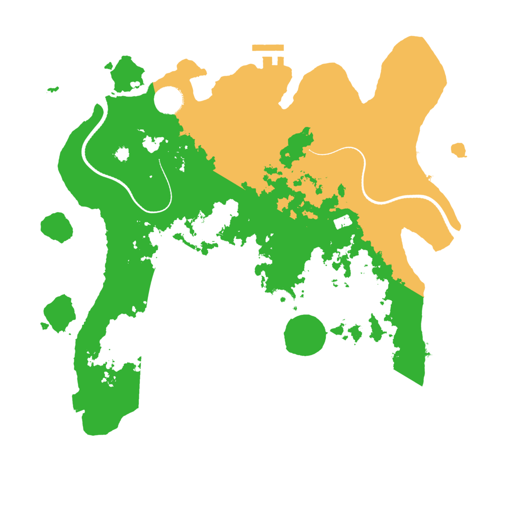 Biome Rust Map: Procedural Map, Size: 3300, Seed: 939765286