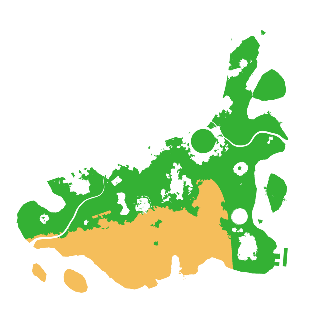 Biome Rust Map: Procedural Map, Size: 3500, Seed: 2066666619