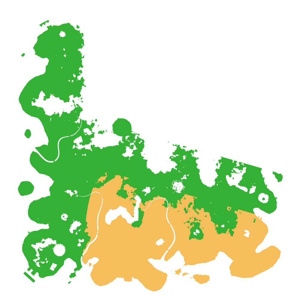 Biome Rust Map: Procedural Map, Size: 4500, Seed: 135045379