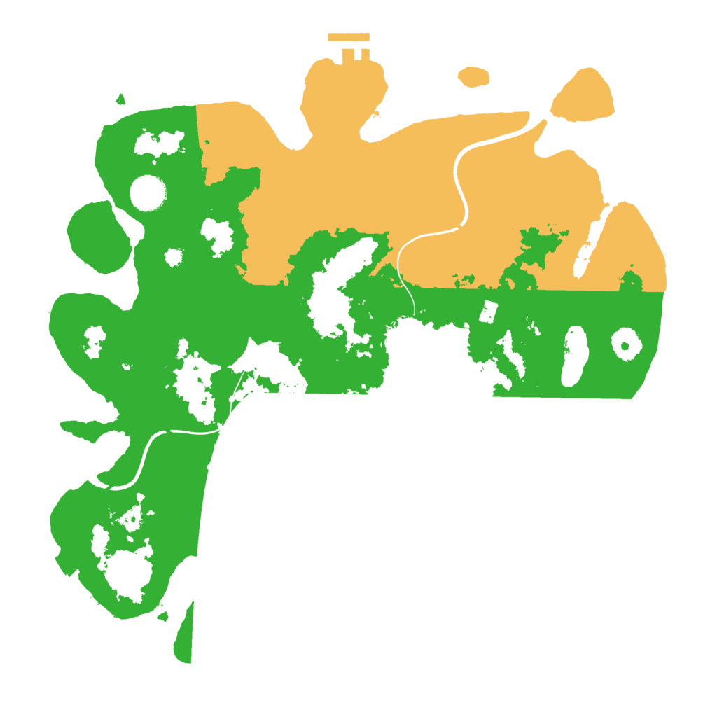 Biome Rust Map: Procedural Map, Size: 3500, Seed: 646494296