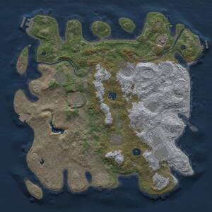 Thumbnail Rust Map: Procedural Map, Size: 4000, Seed: 402469440, 16 Monuments
