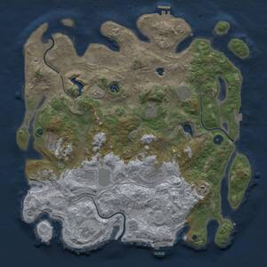 Thumbnail Rust Map: Procedural Map, Size: 4250, Seed: 1143938645, 15 Monuments