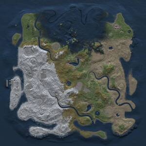 Thumbnail Rust Map: Procedural Map, Size: 4500, Seed: 250206, 16 Monuments