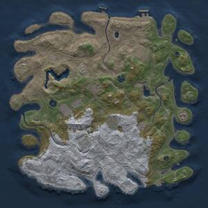 Thumbnail Rust Map: Procedural Map, Size: 4250, Seed: 23857473, 15 Monuments