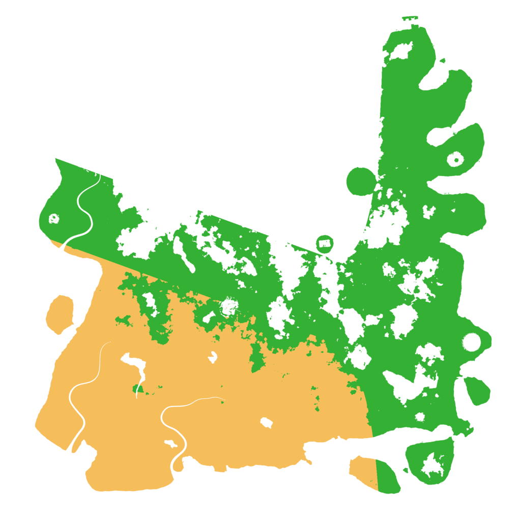 Biome Rust Map: Procedural Map, Size: 5001, Seed: 755462190
