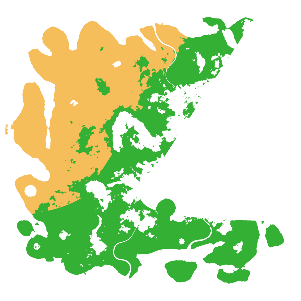 Biome Rust Map: Procedural Map, Size: 4500, Seed: 905585492