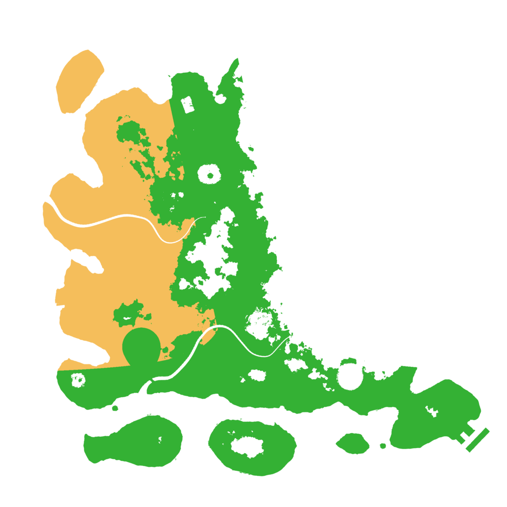 Biome Rust Map: Procedural Map, Size: 3500, Seed: 45824449