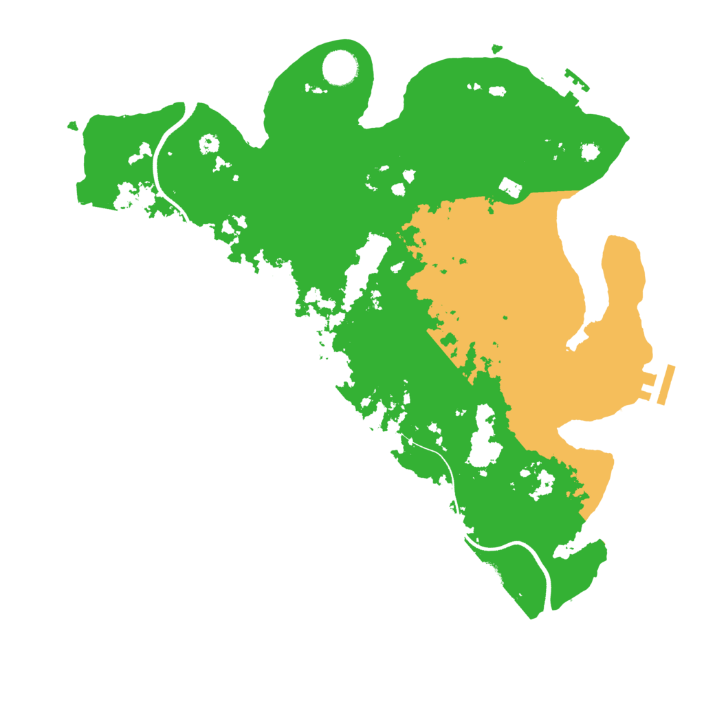 Biome Rust Map: Procedural Map, Size: 3500, Seed: 1268177477