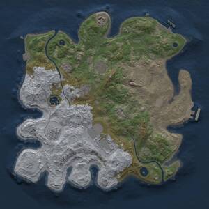 Thumbnail Rust Map: Procedural Map, Size: 3500, Seed: 1268177477, 14 Monuments