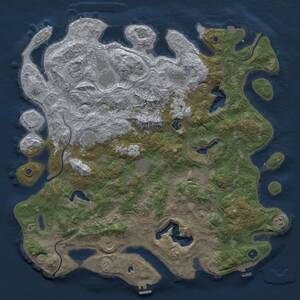 Thumbnail Rust Map: Procedural Map, Size: 5000, Seed: 1419273626, 16 Monuments