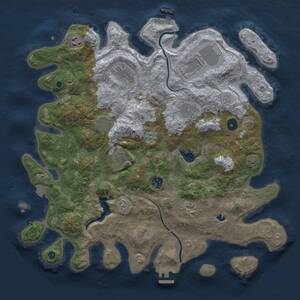 Thumbnail Rust Map: Procedural Map, Size: 4000, Seed: 67593, 15 Monuments
