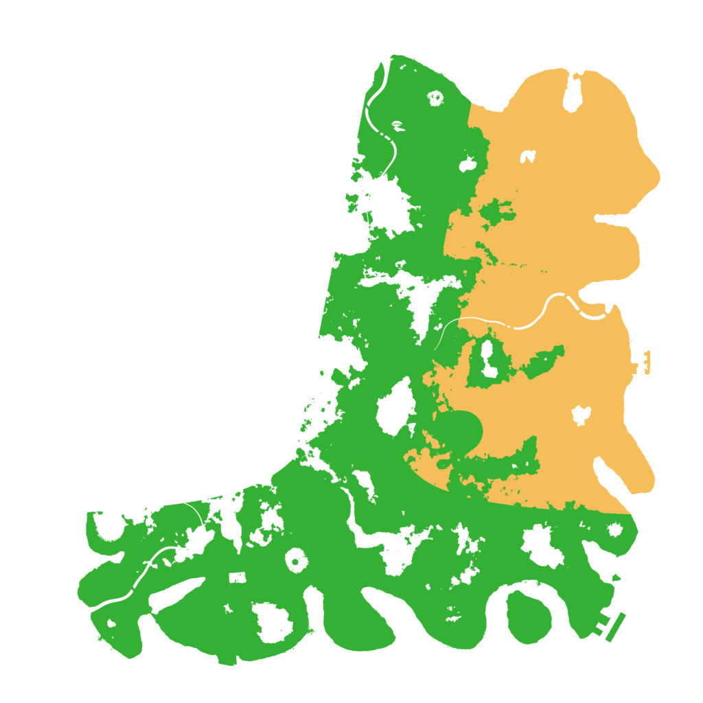 Biome Rust Map: Procedural Map, Size: 4500, Seed: 6080