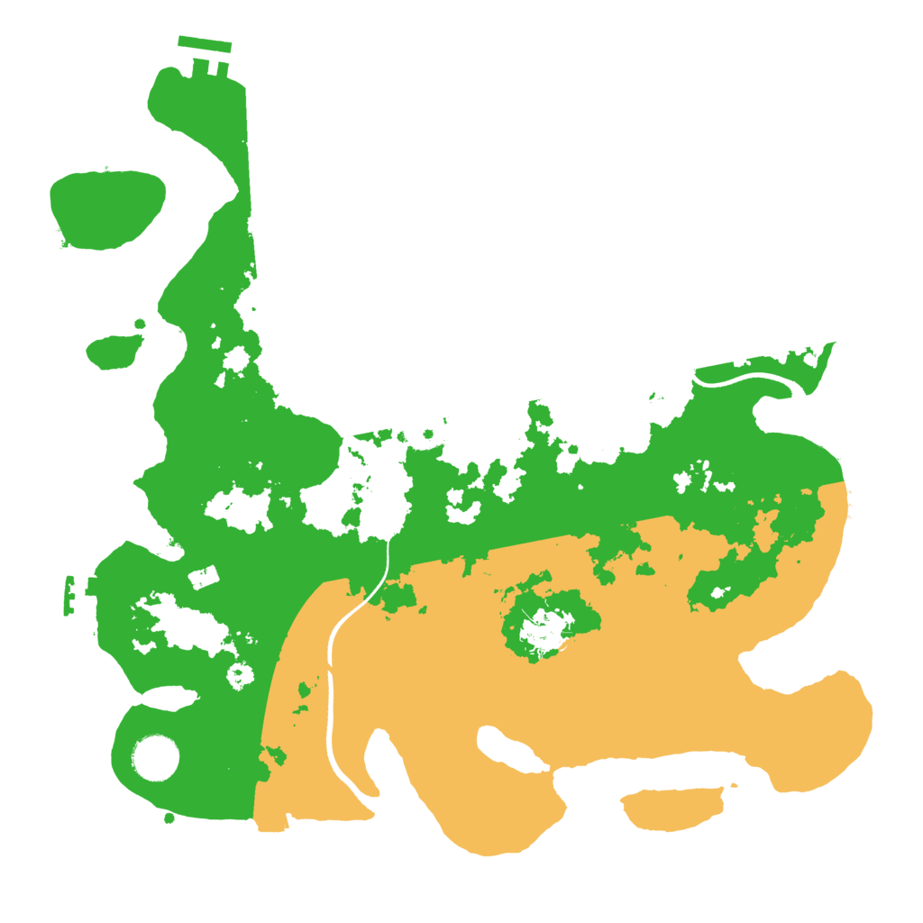 Biome Rust Map: Procedural Map, Size: 3500, Seed: 771391253