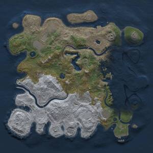 Thumbnail Rust Map: Procedural Map, Size: 4000, Seed: 806262272, 14 Monuments