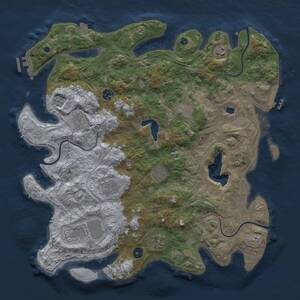 Thumbnail Rust Map: Procedural Map, Size: 4250, Seed: 796732108, 15 Monuments