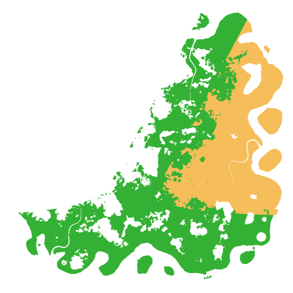 Biome Rust Map: Procedural Map, Size: 5463, Seed: 13491