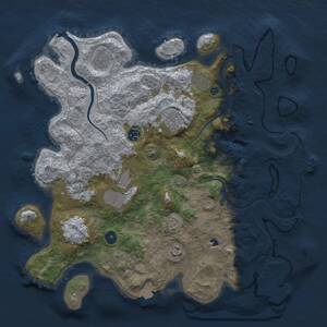 Thumbnail Rust Map: Procedural Map, Size: 4000, Seed: 1313593713, 14 Monuments