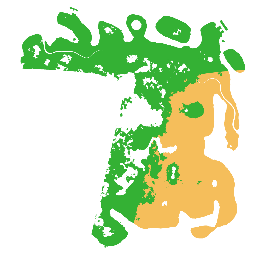 Biome Rust Map: Procedural Map, Size: 4500, Seed: 8889