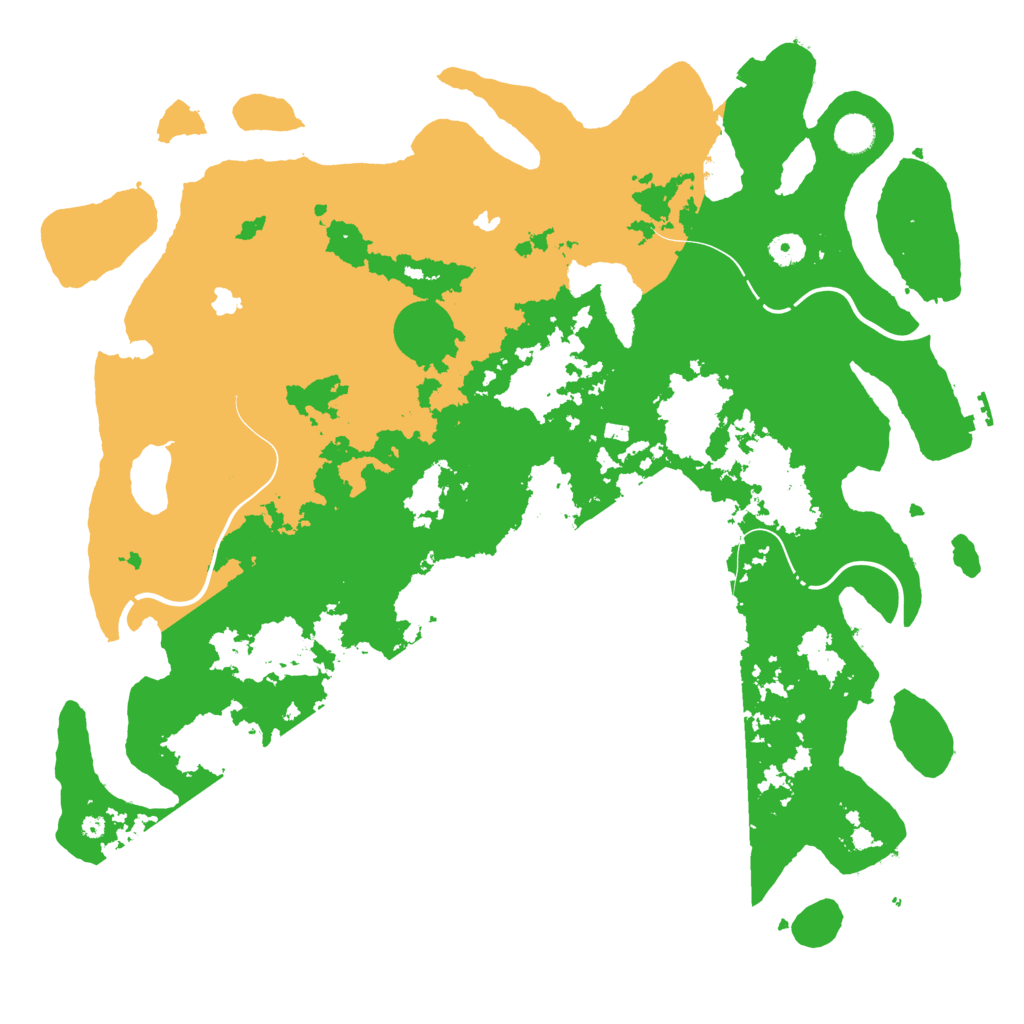 Biome Rust Map: Procedural Map, Size: 4500, Seed: 571897540