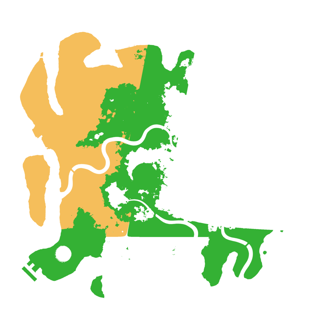 Biome Rust Map: Procedural Map, Size: 3500, Seed: 316429663