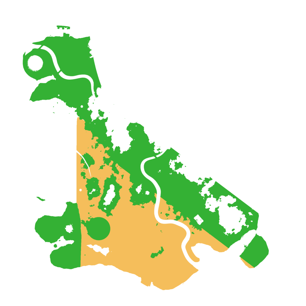 Biome Rust Map: Procedural Map, Size: 3500, Seed: 942274768