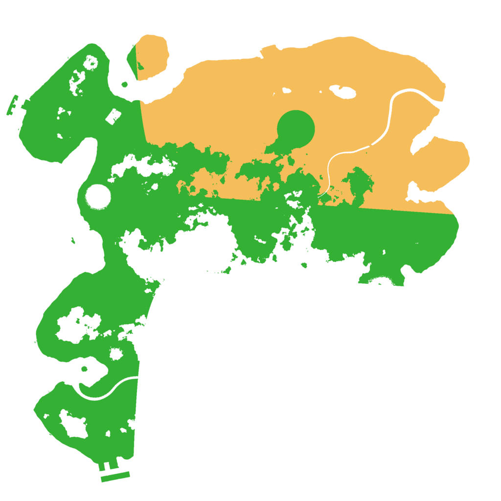Biome Rust Map: Procedural Map, Size: 3500, Seed: 819533490