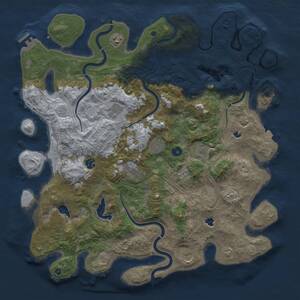 Thumbnail Rust Map: Procedural Map, Size: 4500, Seed: 192682367, 13 Monuments