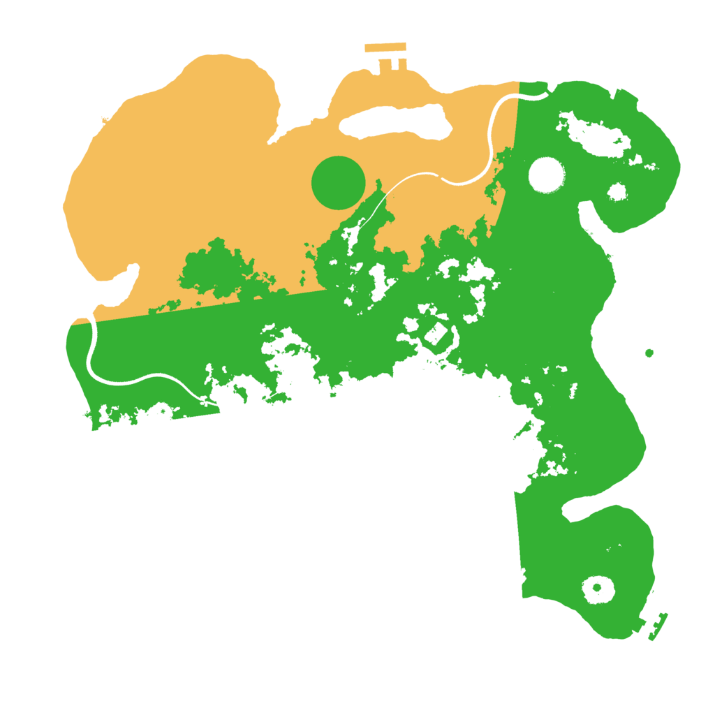 Biome Rust Map: Procedural Map, Size: 3500, Seed: 2092489795