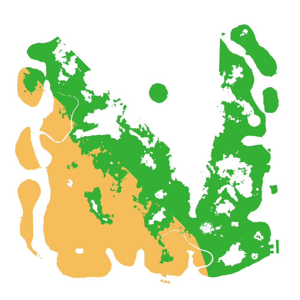 Biome Rust Map: Procedural Map, Size: 4500, Seed: 361670143