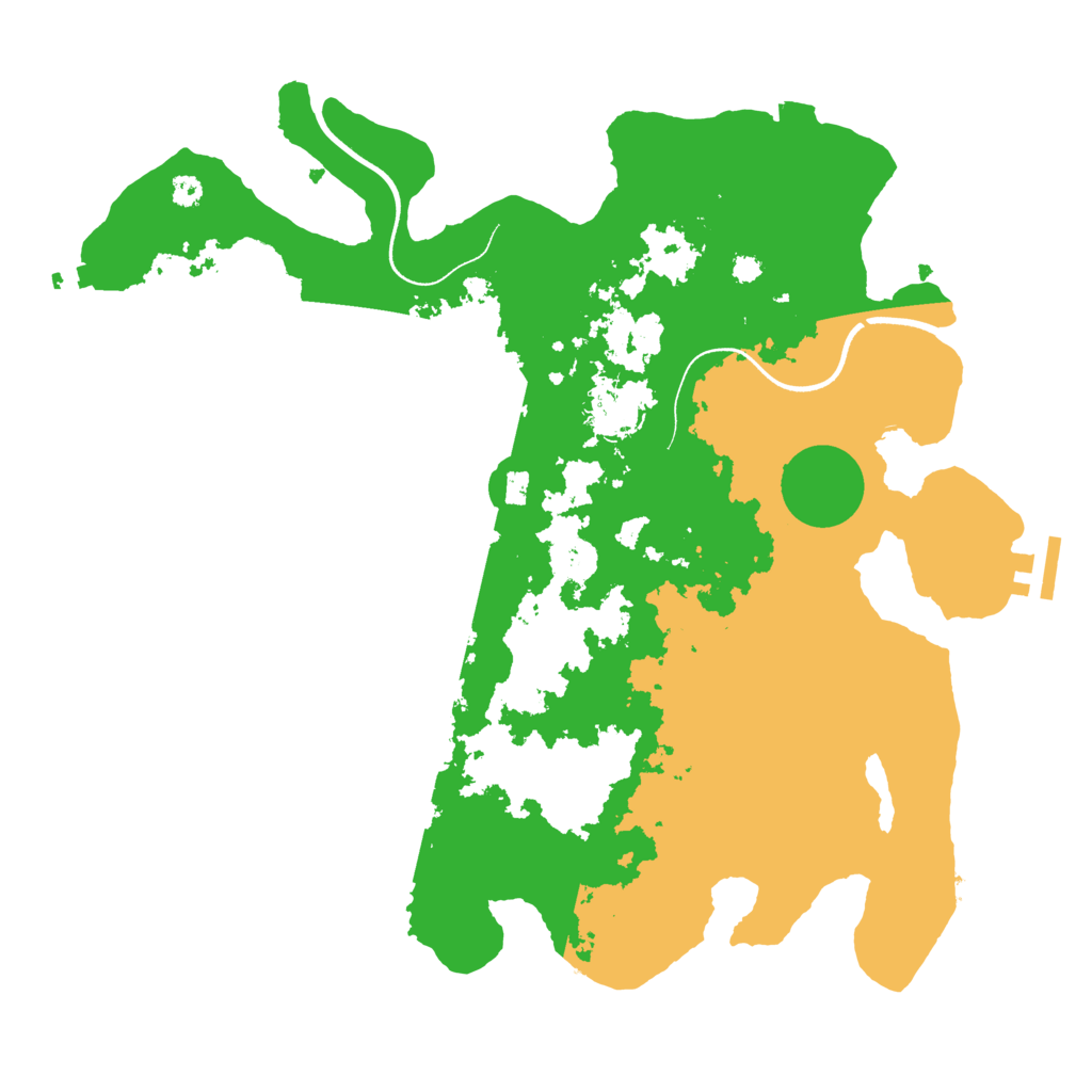Biome Rust Map: Procedural Map, Size: 3500, Seed: 53075560