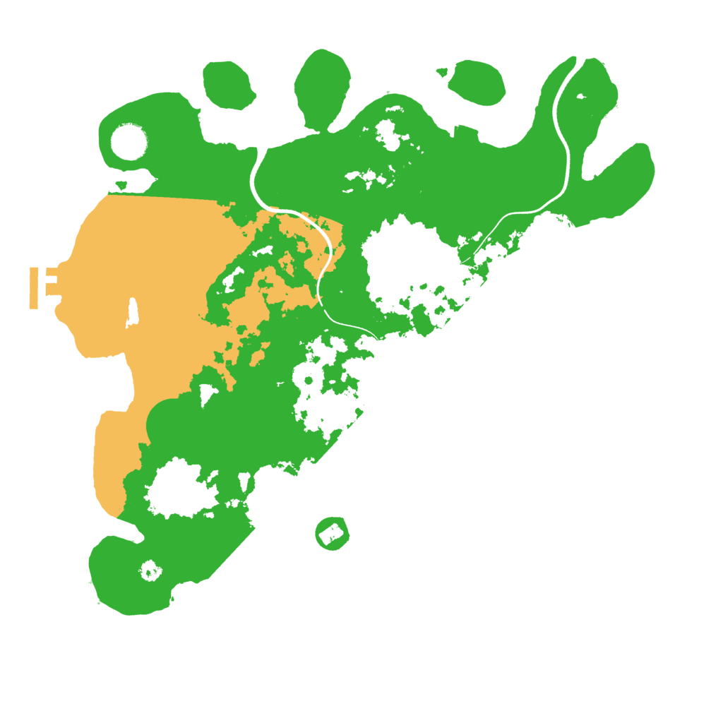 Biome Rust Map: Procedural Map, Size: 3500, Seed: 97780590