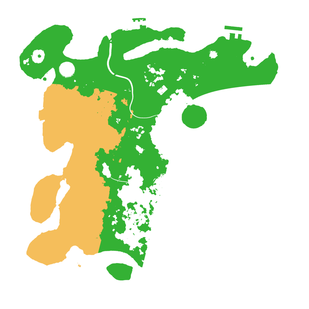 Biome Rust Map: Procedural Map, Size: 3500, Seed: 630152837