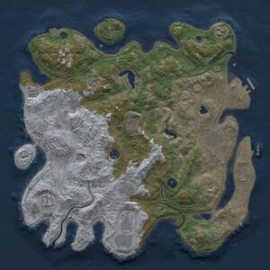 Thumbnail Rust Map: Procedural Map, Size: 4250, Seed: 4435245, 16 Monuments