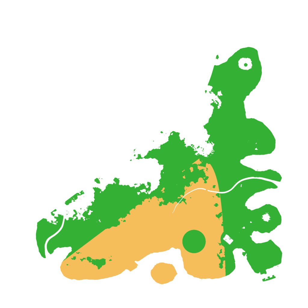 Biome Rust Map: Procedural Map, Size: 3500, Seed: 535050339