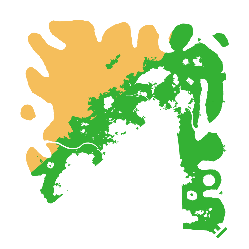 Biome Rust Map: Procedural Map, Size: 3700, Seed: 1137857051