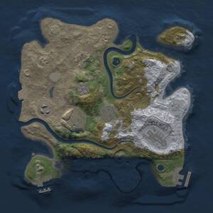 Thumbnail Rust Map: Procedural Map, Size: 2750, Seed: 1117, 12 Monuments
