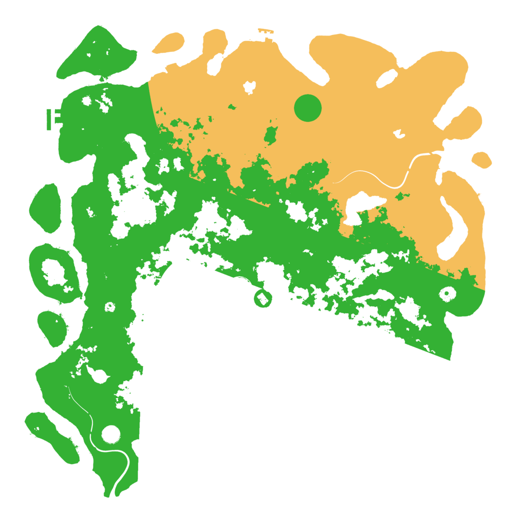 Biome Rust Map: Procedural Map, Size: 5000, Seed: 75623