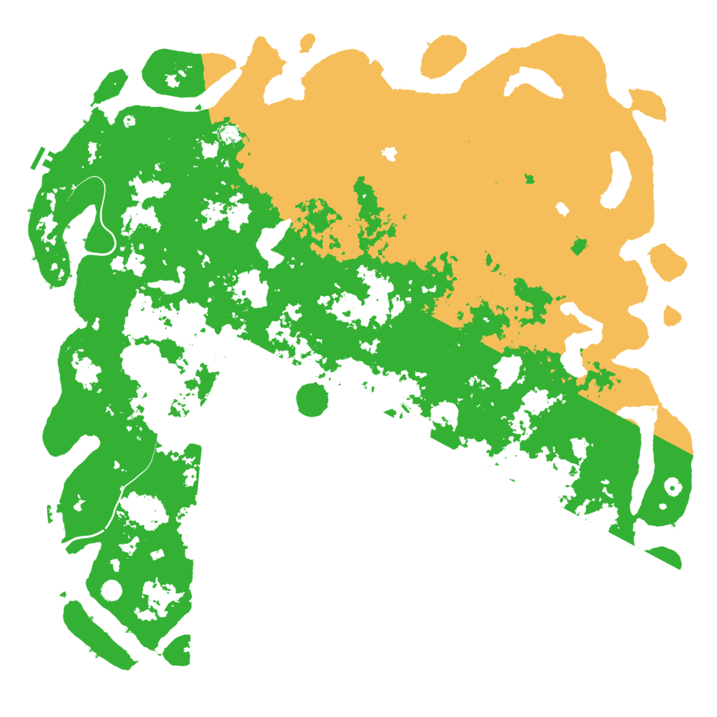 Biome Rust Map: Procedural Map, Size: 6000, Seed: 16766