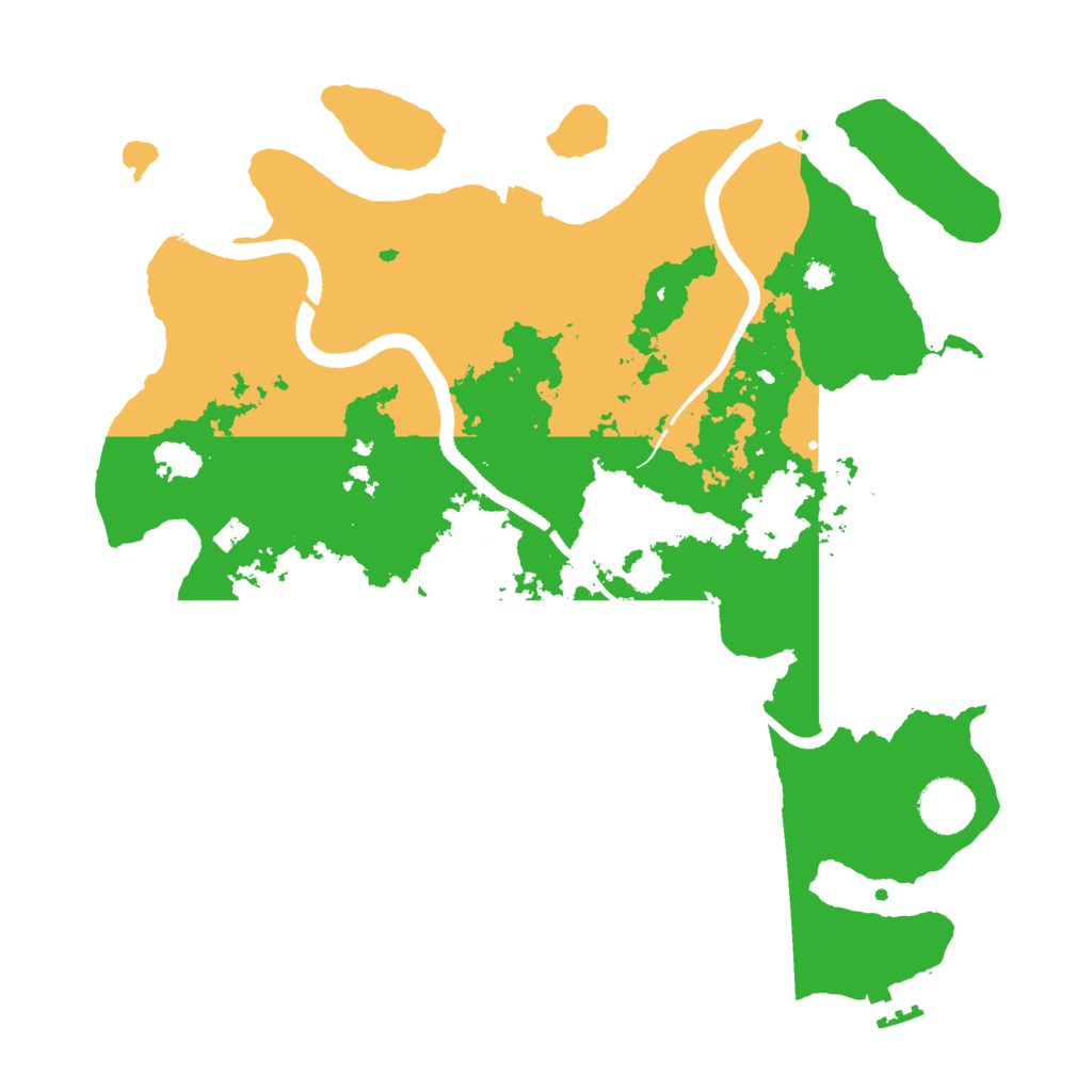 Biome Rust Map: Procedural Map, Size: 3500, Seed: 60661901