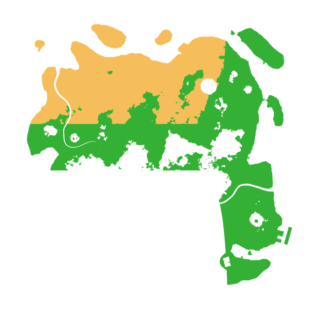 Biome Rust Map: Procedural Map, Size: 3500, Seed: 60661901