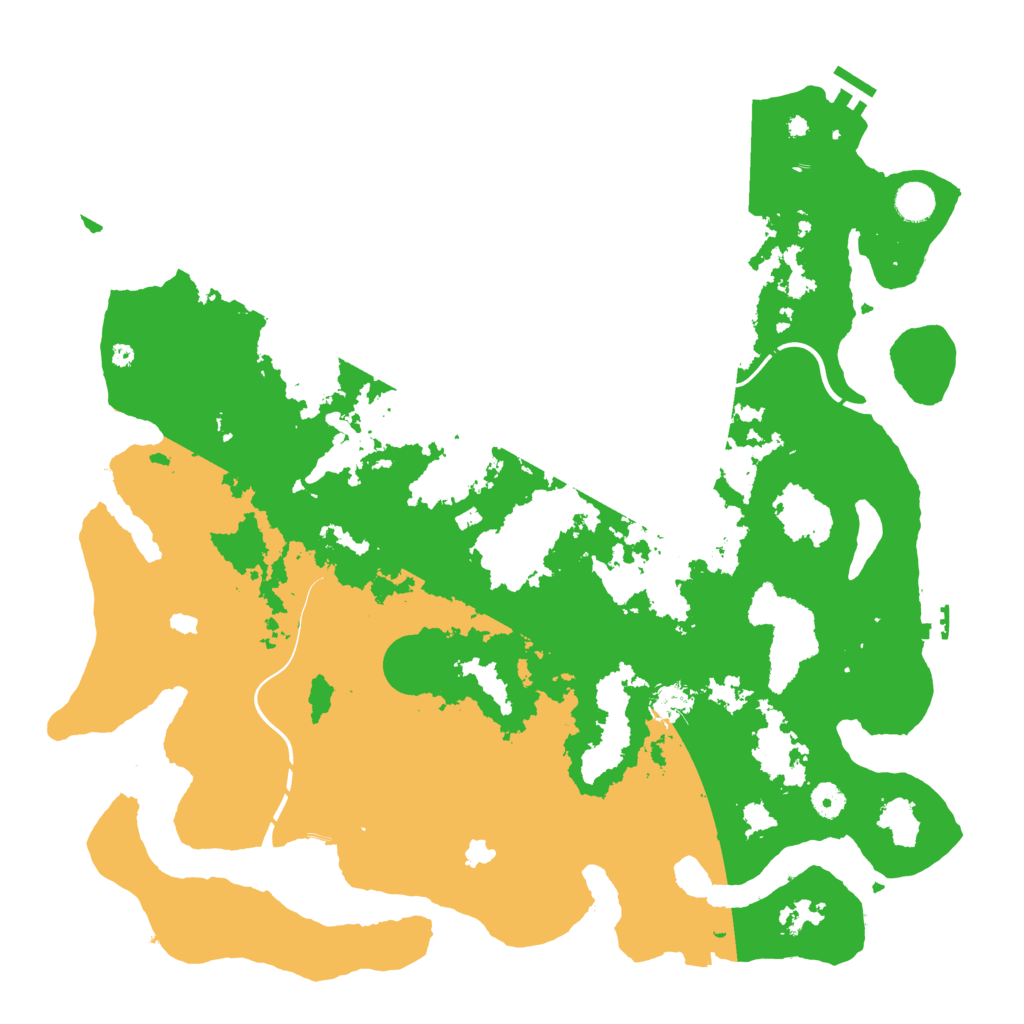 Biome Rust Map: Procedural Map, Size: 4500, Seed: 513263078
